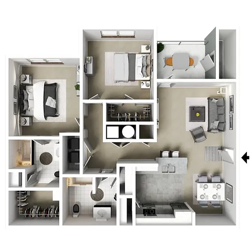 Floor plan 2 X 2