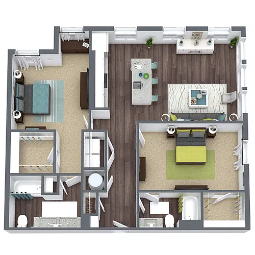 Floor plan B4 - Corner