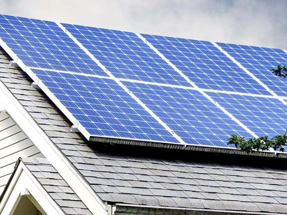 Solar panels mean extremely low electric bills for lighting and electric vehicle plugin