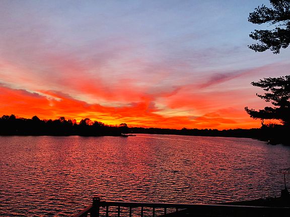 Beautiful sunset views at Woodland Lake, Brighton, MI