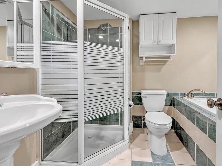 Upstairs renovated bathroom