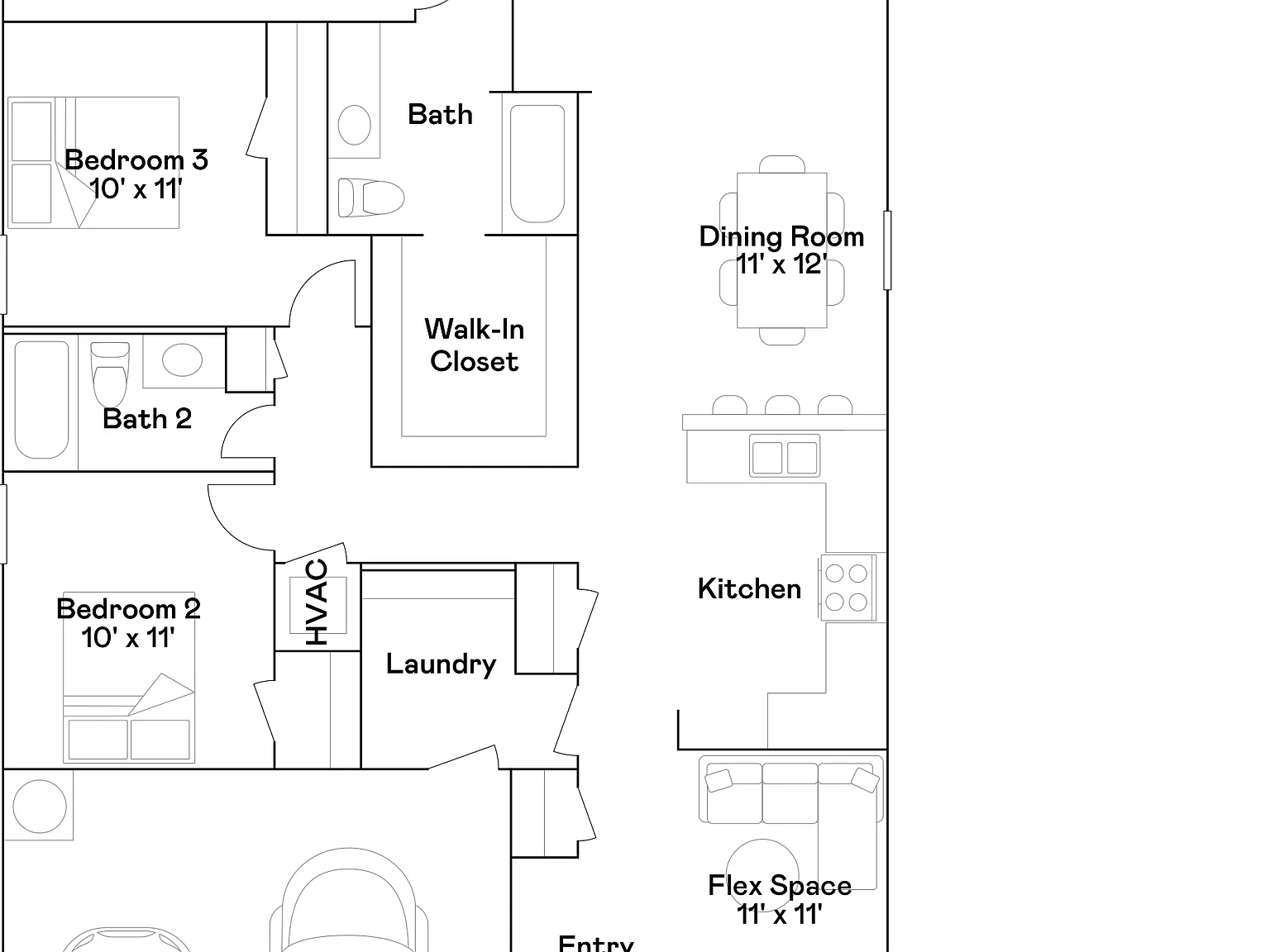 3 bed, 2.0 bath, 1612 sqft, $1,555 — Photo 1