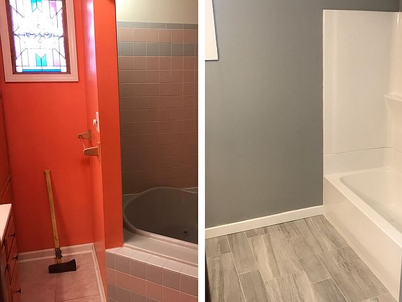 Remodeled upstairs bathroom