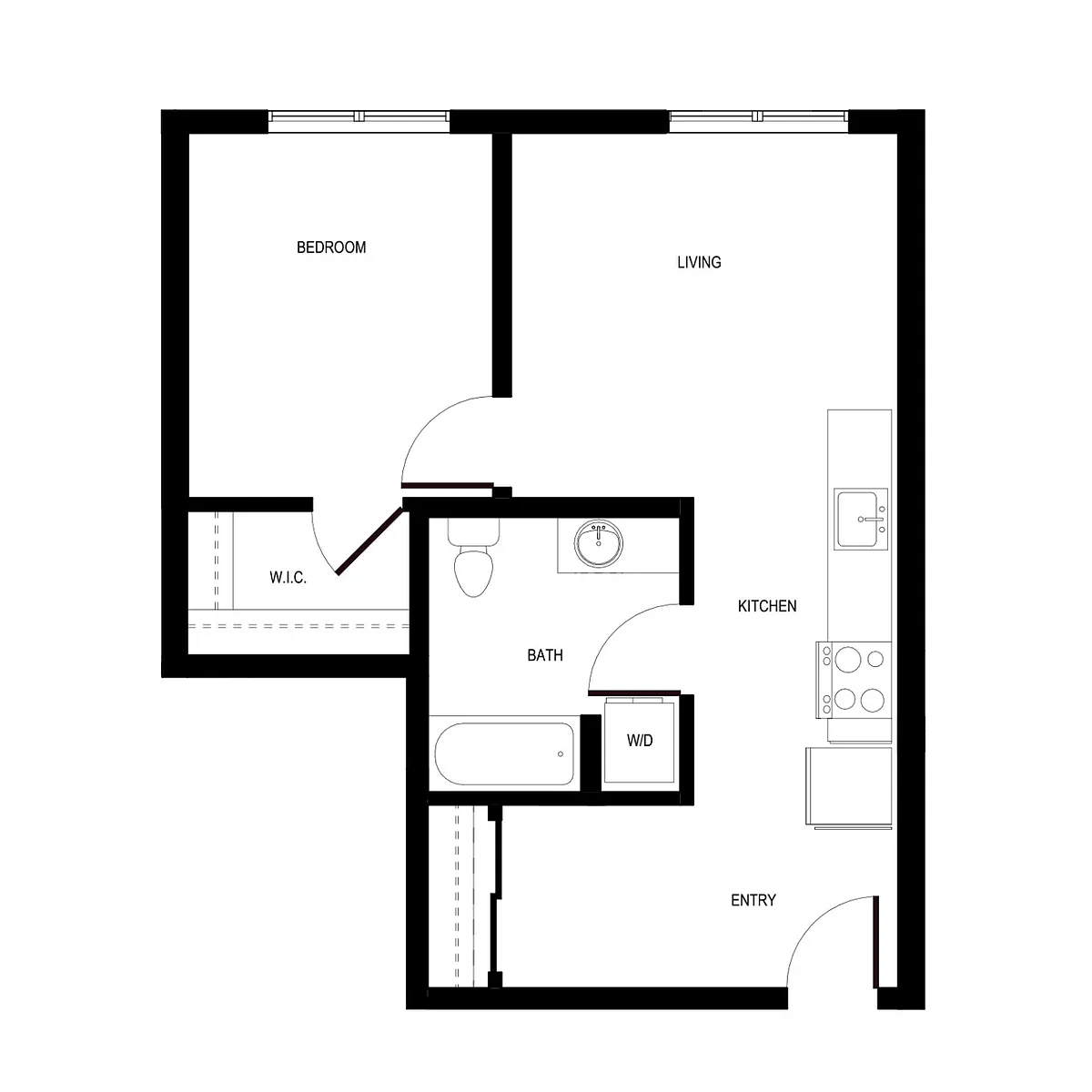 Floor plan 1X1 - C3