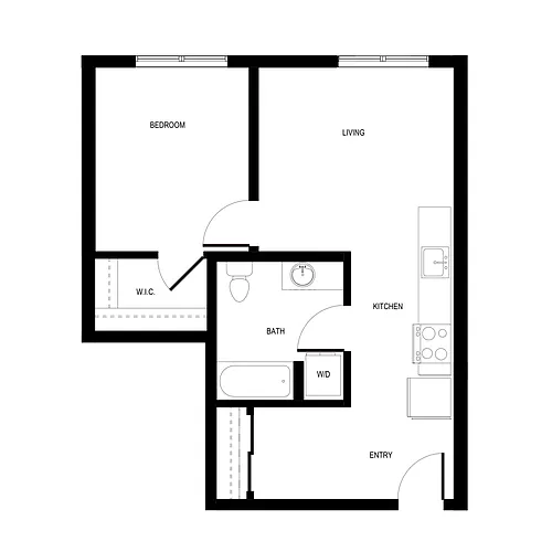 Floor plan 1X1 - C3