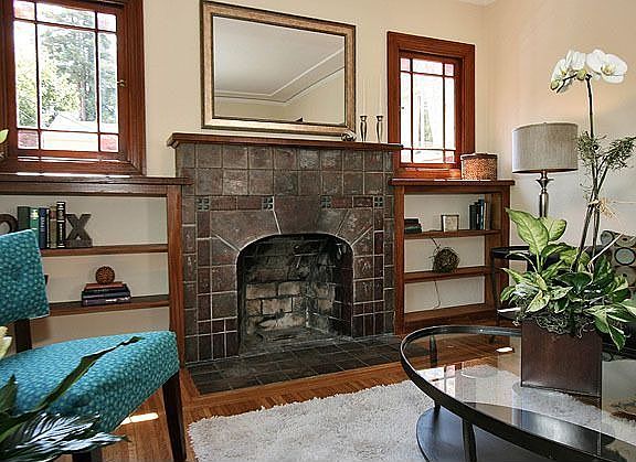 Additional view of fireplace