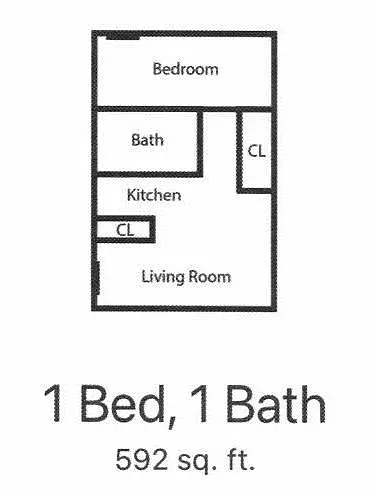 Floor plan Floorplan 1Bed 1Bath