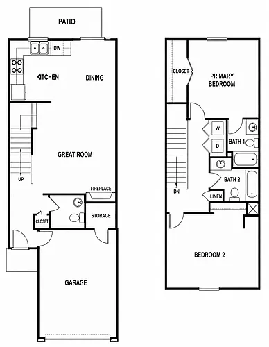Floor plan 2 Bedroom