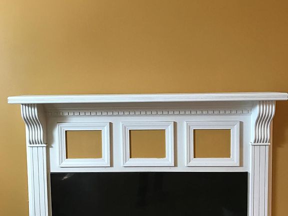 Beautiful wood-burning fireplace