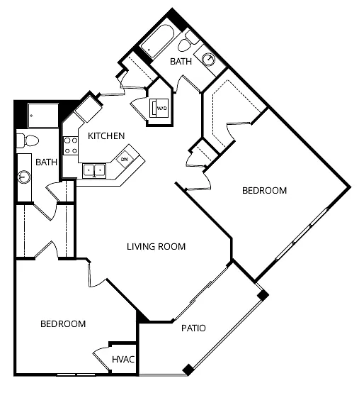 Floor plan 2X2 G
