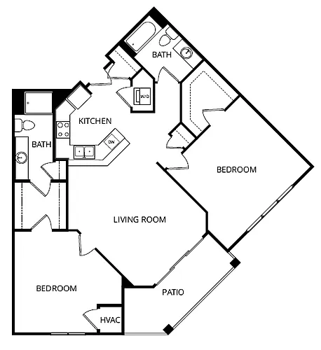 Floor plan 2X2 G