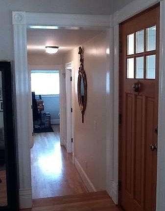 Main Hallway to Master Wing : BR 1 & 2, 2 steps down.