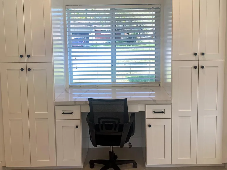 Desk and Pantry in kitchen area