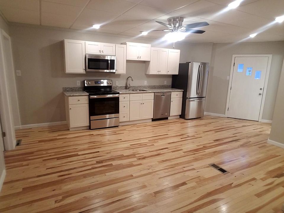 Kitchen open to living room