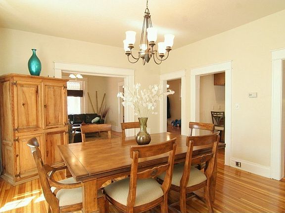 spacious dining room