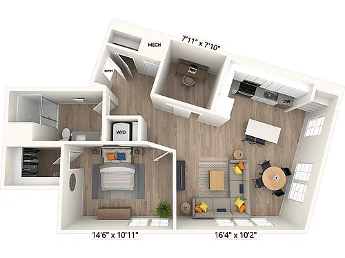 Floor plan AD1-Scheme II