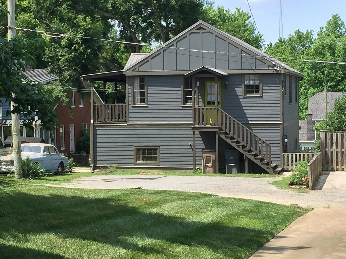 Parking and entry stairs. - 1505 Ferguson Ave