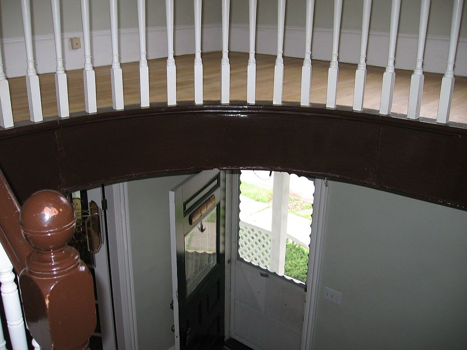 view from stairs
