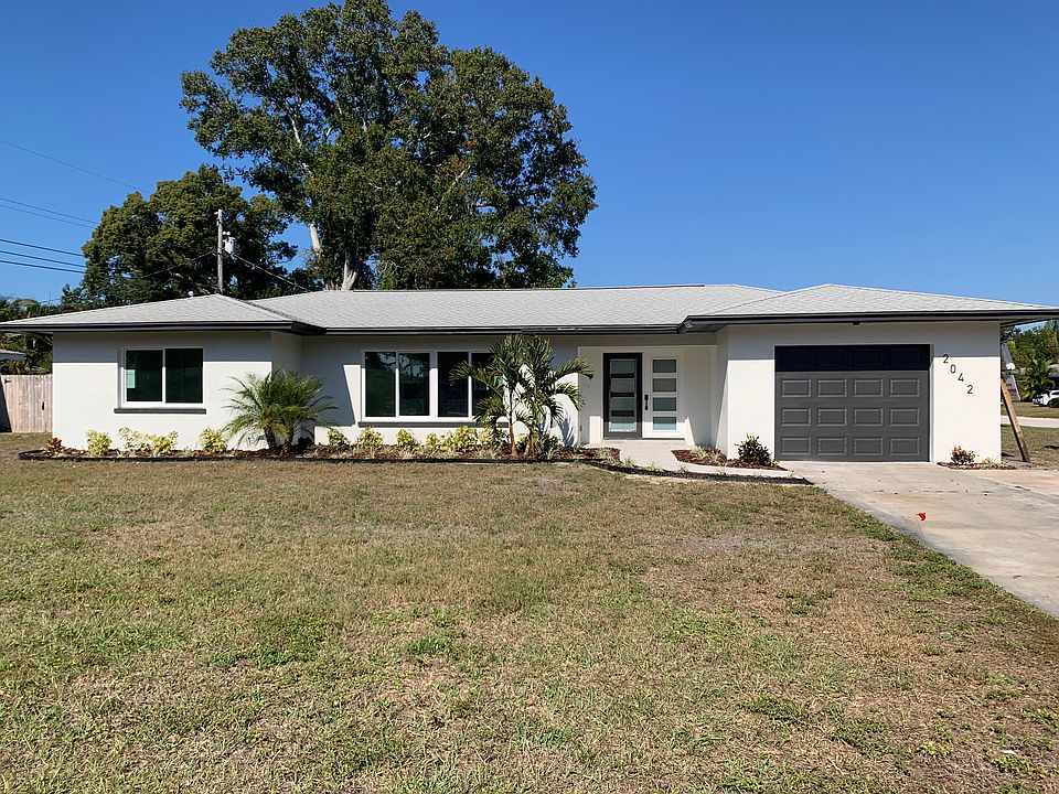 Recently renovated 3 bedroom, 2 bath, 1 car garage home with screened in lanai and completely fenced in back yard. Open concept design with new flooring, cabinets, appliances, impact rated windows/doors, exterior paint and sprinkler system.