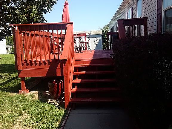 Outside and front deck