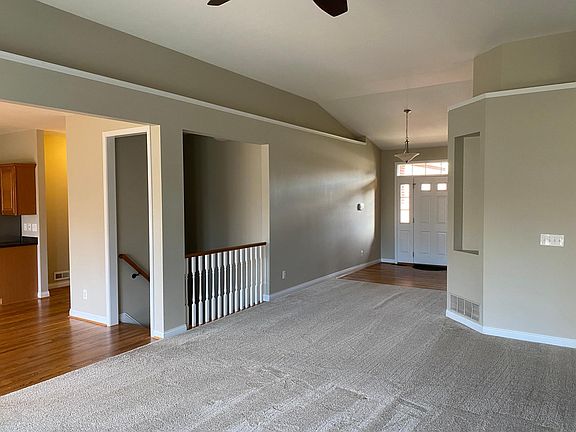 Wood floor entry