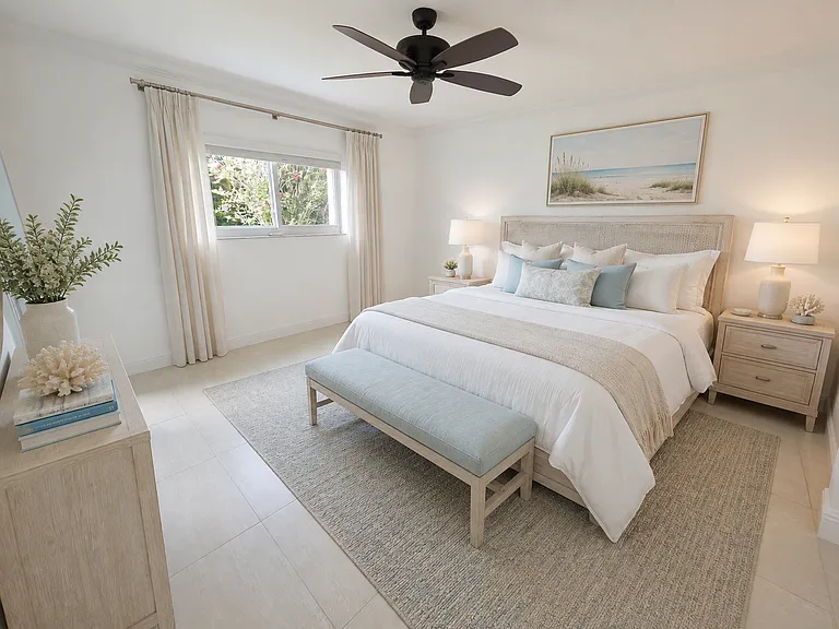 Master Bedroom. Virtually Staged for illustrative purposes only. Rental is unfurnished.