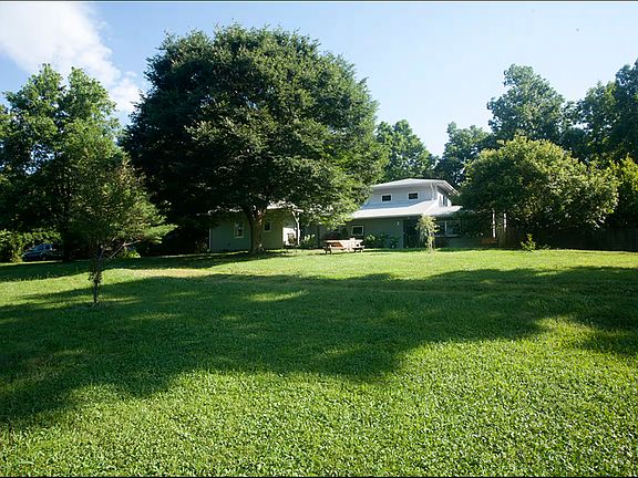 Expansive front yard on a summer's day..