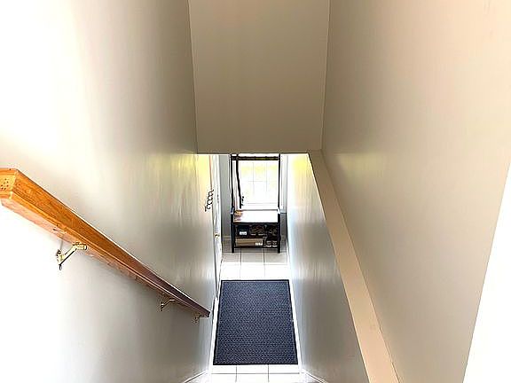 Stairs to garage