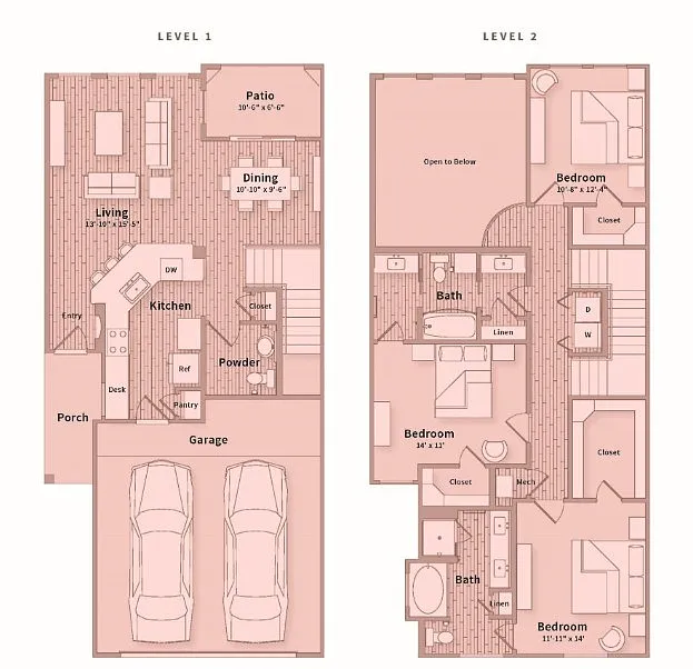 Floor plan Townhome 3