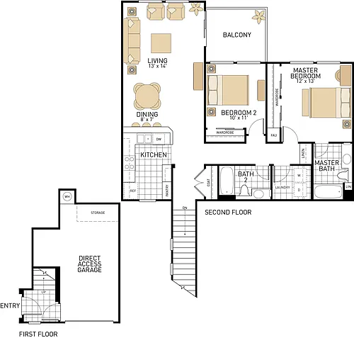 Floor plan Plan D1