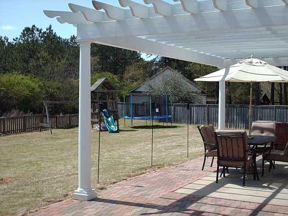 great private backyard