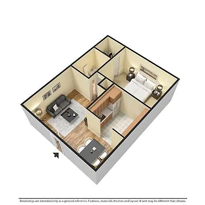 Floor plan 1 BED