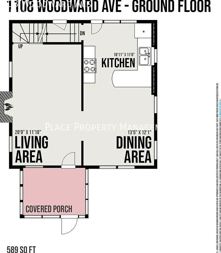 1108 Woodward - 3 Bedroom/ 1 Bath — Photo 4
