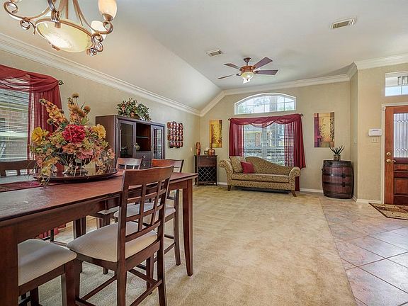 Alternate view from dining room overlooking entry way