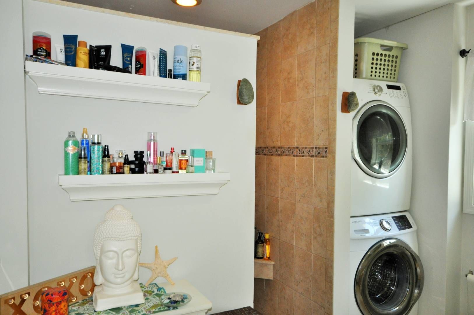  Walk In Shower and Washer / Dryer