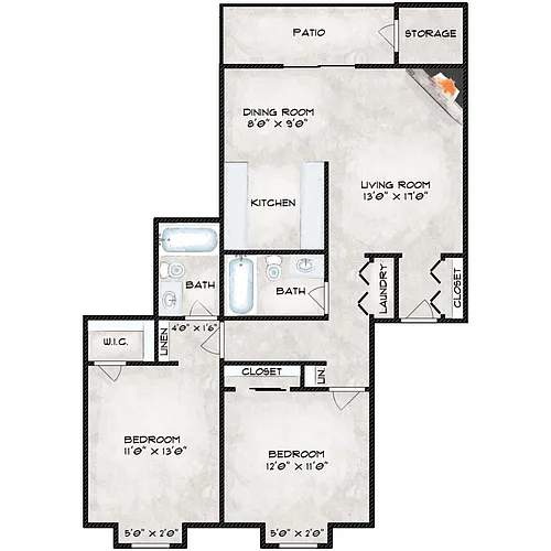 Floor plan B2