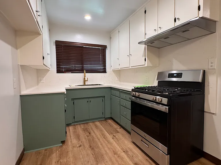 Updated kitchen with quartz countertops