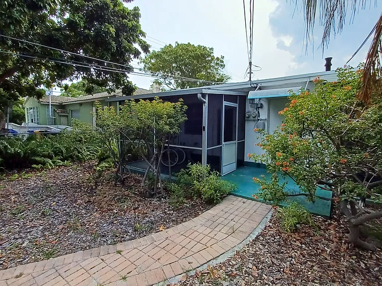 Back entrance; screen porch
