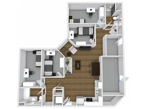 Floor plan 4X2