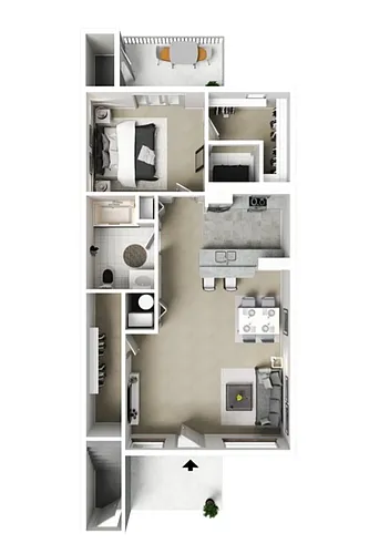 Floor plan 1 Bedroom