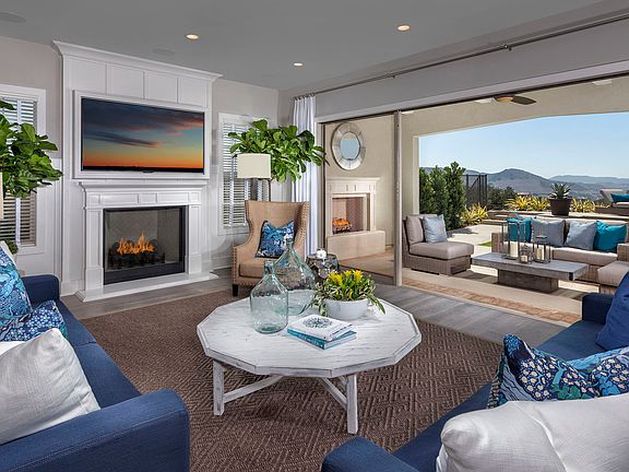 Residence 3 - Great Room with Large Sliding Glass Doors