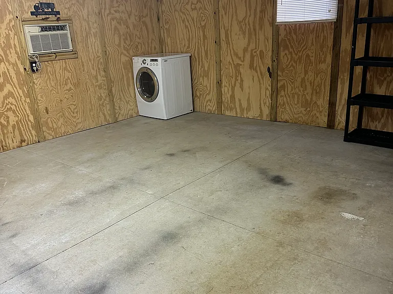 Inside Storage building