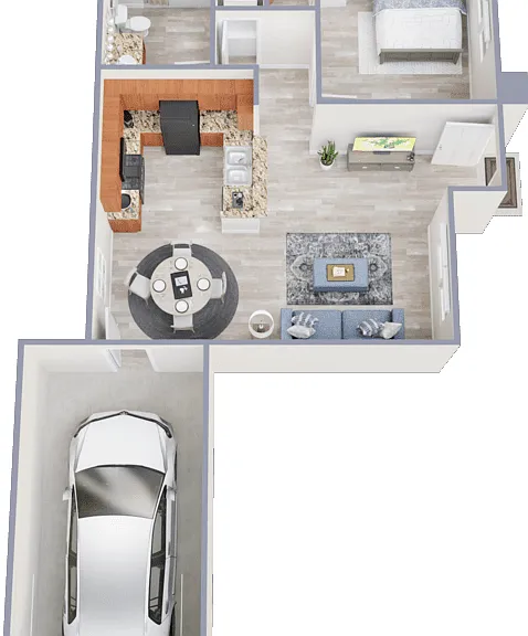 Via Roma with Attached Garage included Floorplan Diagram