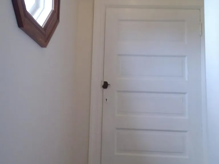 Top of steps/closet.