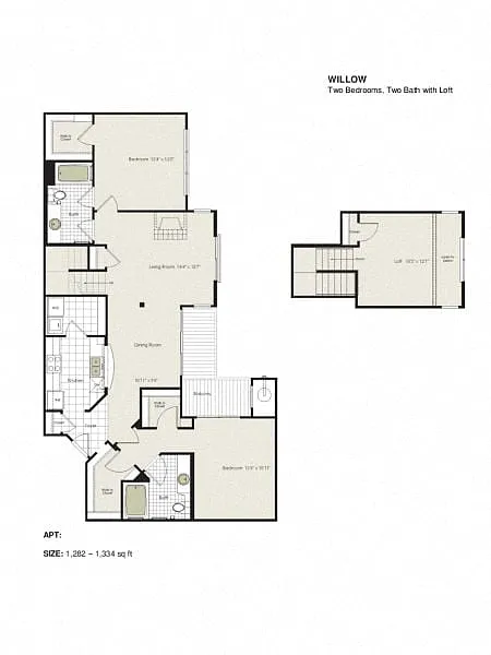 Floor plan Willow