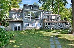 Lake side of house