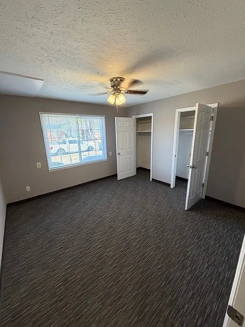 Primary bedroom with 2 closets
