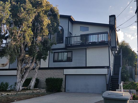 Living area on top to maximize veiw..bedrooms on second floor..2 care garage with large storage space