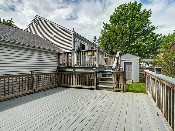 Lots of room for all your patio furniture and BBQ grill. 8 X 10 Shed for all your storage needs.