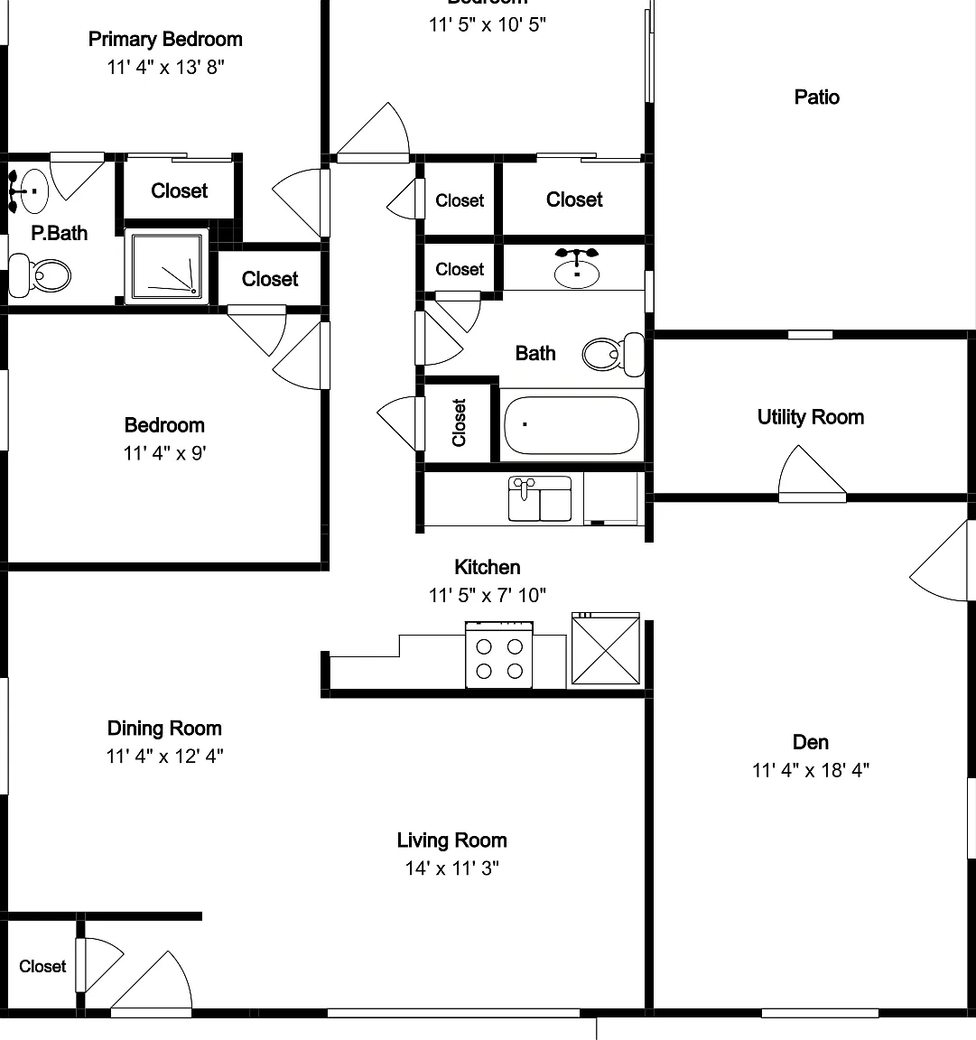 3 bed, 2.0 bath, 1368 sqft, $1,545 — Photo 1
